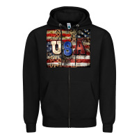 Black usa Zipper Hoodie - CowGirlArtShop