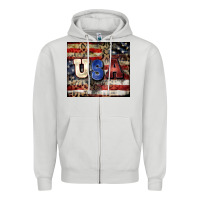 Dove Grey usa Zipper Hoodie - CowGirlArtShop