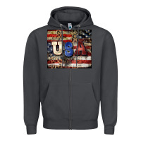 Smoke usa Zipper Hoodie - CowGirlArtShop