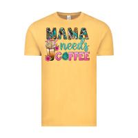 Vintage Mustard Mama Needs Coffee Bbs Vintage Tee - BundleAndBundleShop