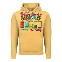 Vintage Mustard Battery Life Of A Mama Vintage Hoodie - BundleAndBundleShop