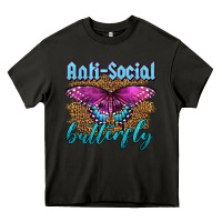 Asphalt Western Anti-Social Butterfly Heavy Core Tee - LillyAllenDesigns