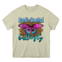 Western Anti-social Butterfly Heavy Core Tee | Teevron