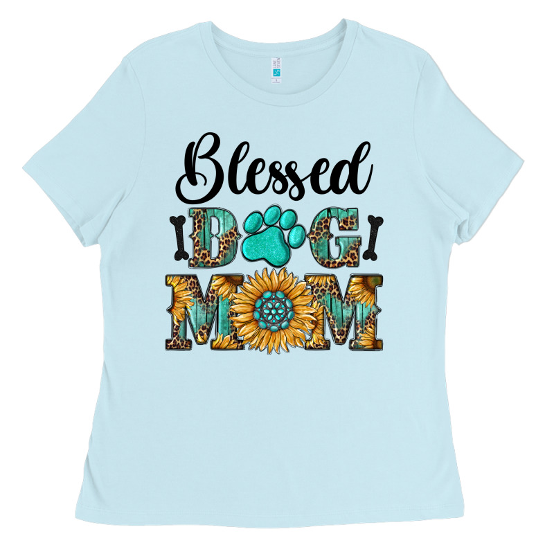 Blessed Dog Mom Ladies Tee by RanaPortraitStore | Teevron