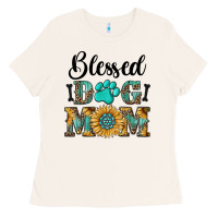 Bone Blessed dog mom Ladies Tee - RanaPortraitStore