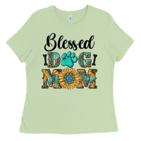 Matcha Blessed dog mom Ladies Tee - RanaPortraitStore