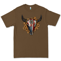 Cacao American Bull Skull Premium Tee - Jasminsmagicworld