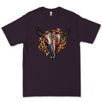 Plum American Bull Skull Premium Tee - Jasminsmagicworld