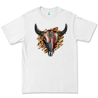 White American Bull Skull Premium Tee - Jasminsmagicworld