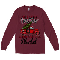 Burgundy Christmas Movie Watching Blanket Long Sleeve Tee - Bettercallsaul