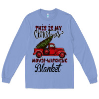 Colony Blue Christmas Movie Watching Blanket Long Sleeve Tee - Bettercallsaul