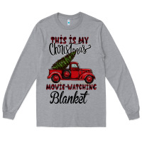 Heather Grey Christmas Movie Watching Blanket Long Sleeve Tee - Bettercallsaul