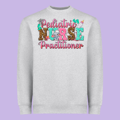 Pediatric Nurse Practitioner Heavyweight Sweatshirt Designed By Texasbilliewilder