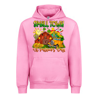 Fuchsia Pink small town st patricks day Urban Hoodie - CowhideDigitalArt