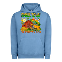 Pigment Pebble Blue small town st patricks day Urban Hoodie - CowhideDigitalArt
