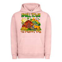 Pigment Salmon small town st patricks day Urban Hoodie - CowhideDigitalArt