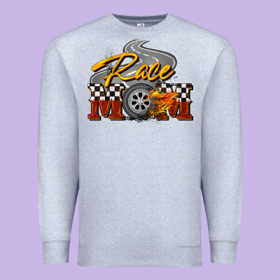 Race Mom Mother's Day Premium Sweatshirt Designed By Fadigitalartstudio