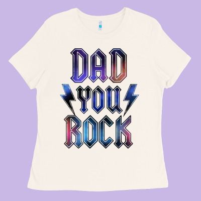 Dad You Rock Ladies Tee Designed By Lillyallendesigns