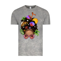 Cloud Rock Beach Hair Afro Messy Bun Bbs Vintage Tee - BundleAndBundleShop
