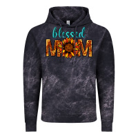 Cloud Black Blessed Mom Vintage Hoodie - BundleAndBundleShop