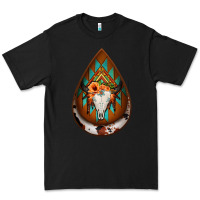 Black aztec bullskull teardrop earrings Premium Tee - Jasminsmagicworld