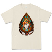 Aztec Bullskull Teardrop Earrings Premium Tee | Teevron