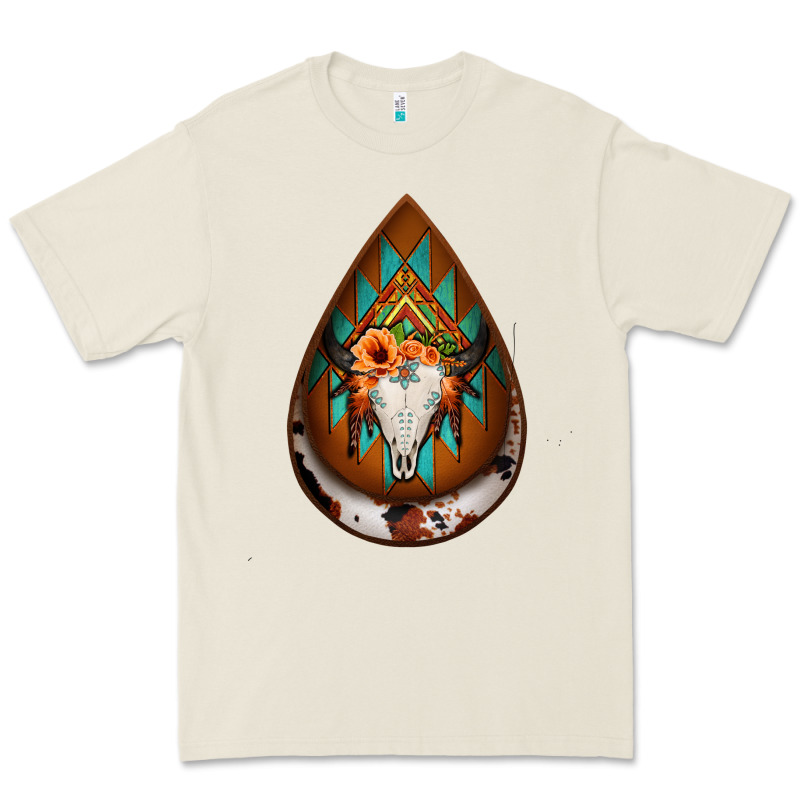 Aztec Bullskull Teardrop Earrings Premium Tee by Jasminsmagicworld | Teevron