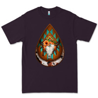 Plum aztec bullskull teardrop earrings Premium Tee - Jasminsmagicworld