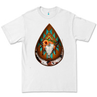 White aztec bullskull teardrop earrings Premium Tee - Jasminsmagicworld
