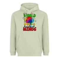 Matcha The world needs all kinds of minds Heavyweight Hoodie - FaDigitalArtStudio