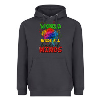 Smoke The world needs all kinds of minds Heavyweight Hoodie - FaDigitalArtStudio