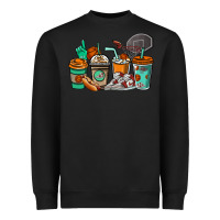 Black Basketball coffee cups Heavyweight Sweatshirt - NancyCooperArtShop