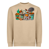 Mushroom Basketball coffee cups Heavyweight Sweatshirt - NancyCooperArtShop