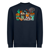 Navy Basketball coffee cups Heavyweight Sweatshirt - NancyCooperArtShop