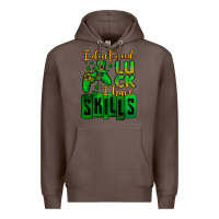 Coffee St. Patrick's I don't need luck i have skills Premium Hoodie - OliviaCreatesArt