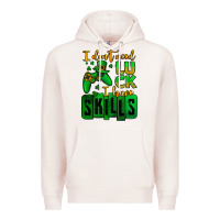 Pale Pink St. Patrick's I don't need luck i have skills Premium Hoodie - OliviaCreatesArt