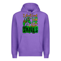 Purple St. Patrick's I don't need luck i have skills Premium Hoodie - OliviaCreatesArt