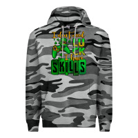 Slate Camo St. Patrick's I don't need luck i have skills Premium Hoodie - OliviaCreatesArt