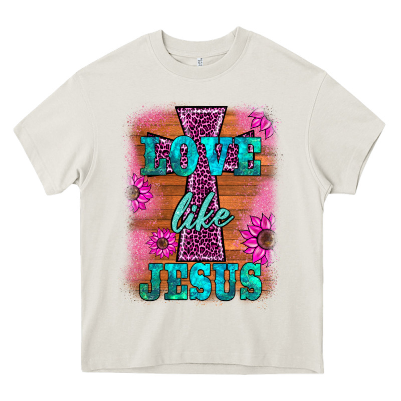 Love Like Jesus Heavy Core Tee by BarkalooDesign | Teevron