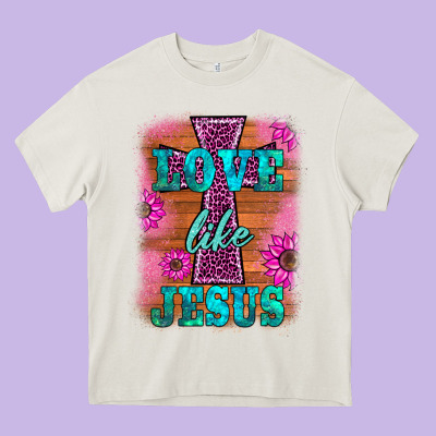 Love Like Jesus Heavy Core Tee Designed By Barkaloodesign