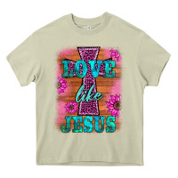 Mossy love like jesus Heavy Core Tee - BarkalooDesign