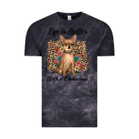 Cloud Black life is better with a chihuahua Vintage Tee - JahusDesignShop