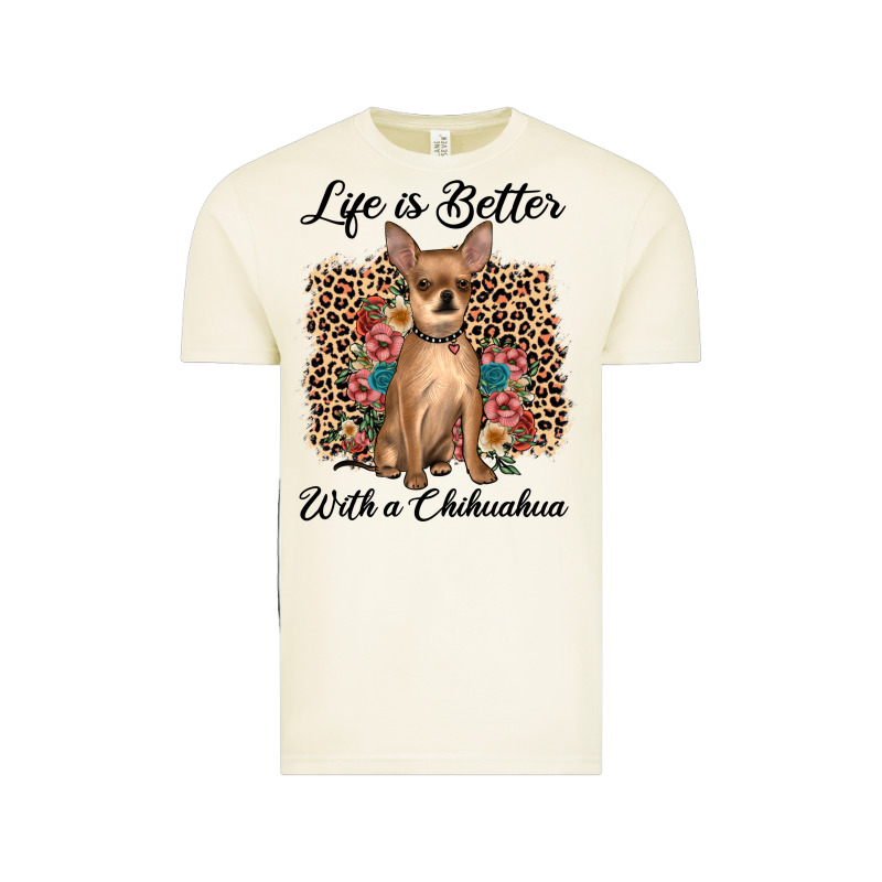 Life Is Better With A Chihuahua Vintage Tee by JahusDesignShop | Teevron
