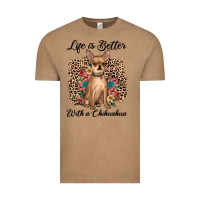 Vintage Coffee life is better with a chihuahua Vintage Tee - JahusDesignShop