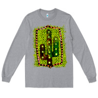 Heather Grey Cactus Leopard Frame Long Sleeve Tee - Bettercallsaul