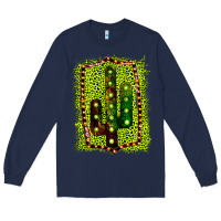 Navy Cactus Leopard Frame Long Sleeve Tee - Bettercallsaul