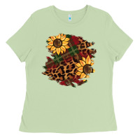 Matcha Christmas leopard sunflower Ladies Tee - BarkalooDesign
