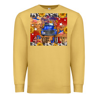 Antique Gold Fourth Of July Truck Premium Sweatshirt - FaDigitalArtStudio
