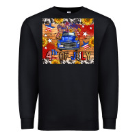 Black Fourth Of July Truck Premium Sweatshirt - FaDigitalArtStudio