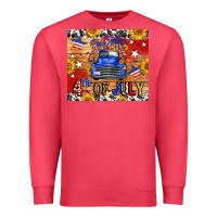 Cardinal Fourth Of July Truck Premium Sweatshirt - FaDigitalArtStudio